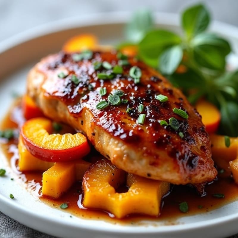 Sticky Date-Glazed Chicken with Roasted Butternut Squash