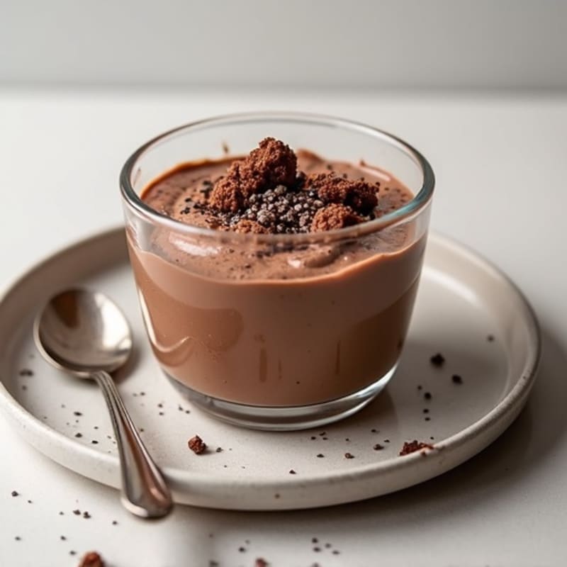 Silky Chocolate Protein Pudding with Greek Yogurt