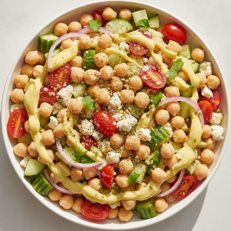 Protein-Packed Mediterranean Chickpea Salad