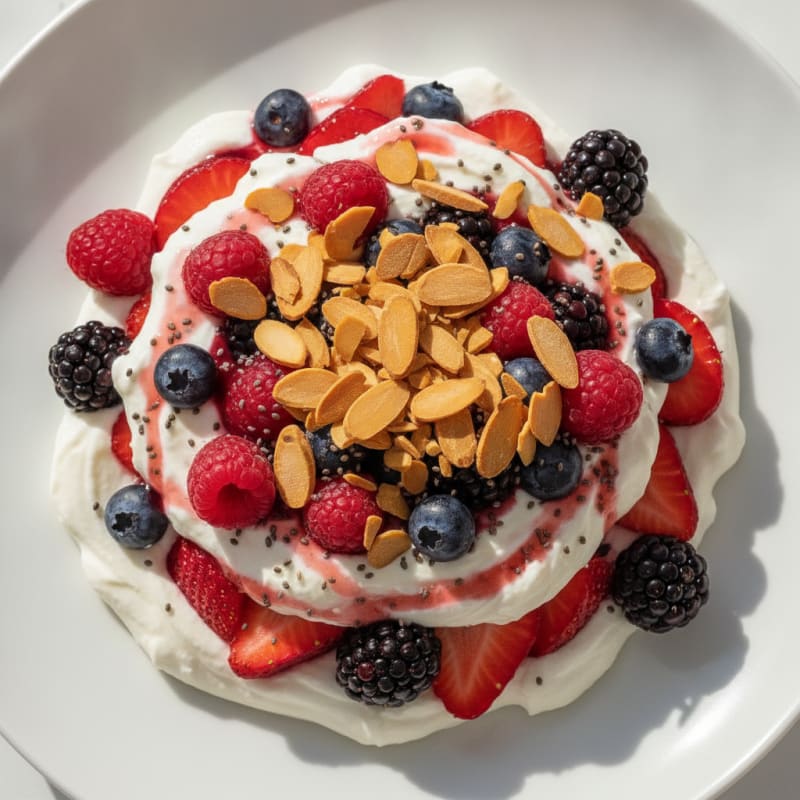 Creamy Greek Yogurt Protein Parfait with Mixed Berries