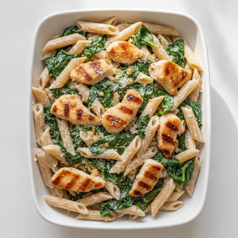 Creamy Chicken and Spinach Pasta