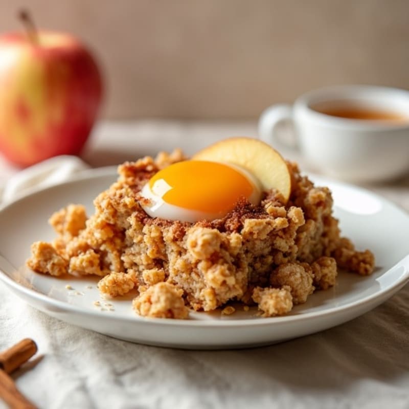 Warm Cinnamon Apple Baked Oatmeal
