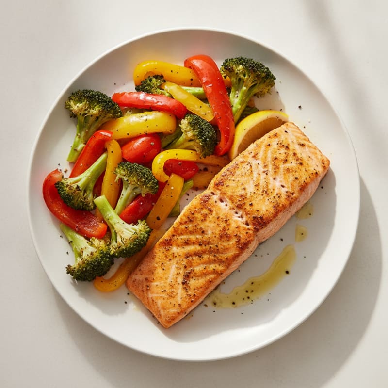 Turmeric-Spiced Salmon with Roasted Vegetables
