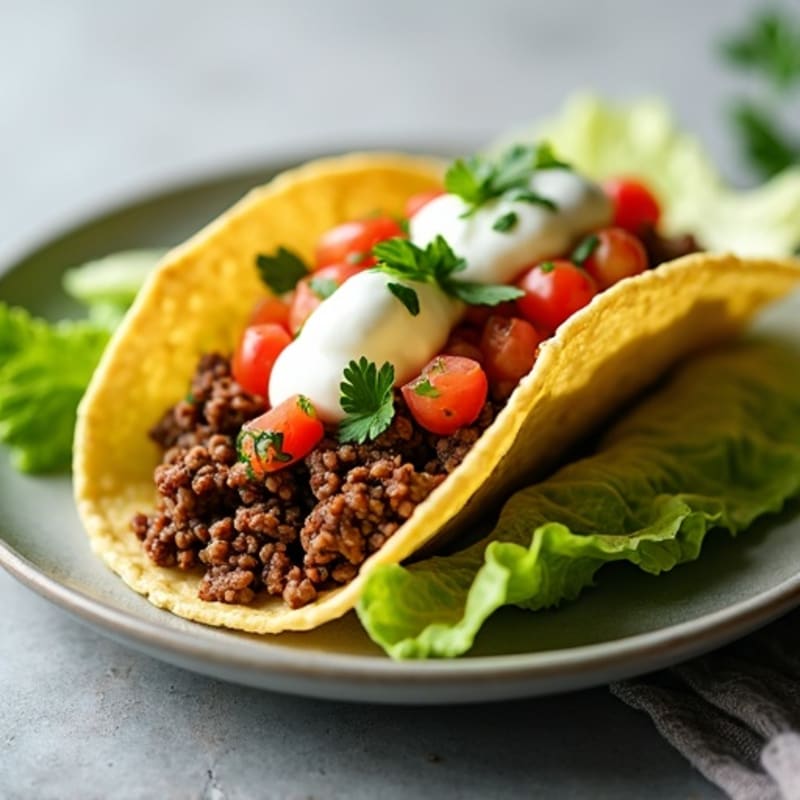 Lean Ground Beef Tacos with Fresh Salsa