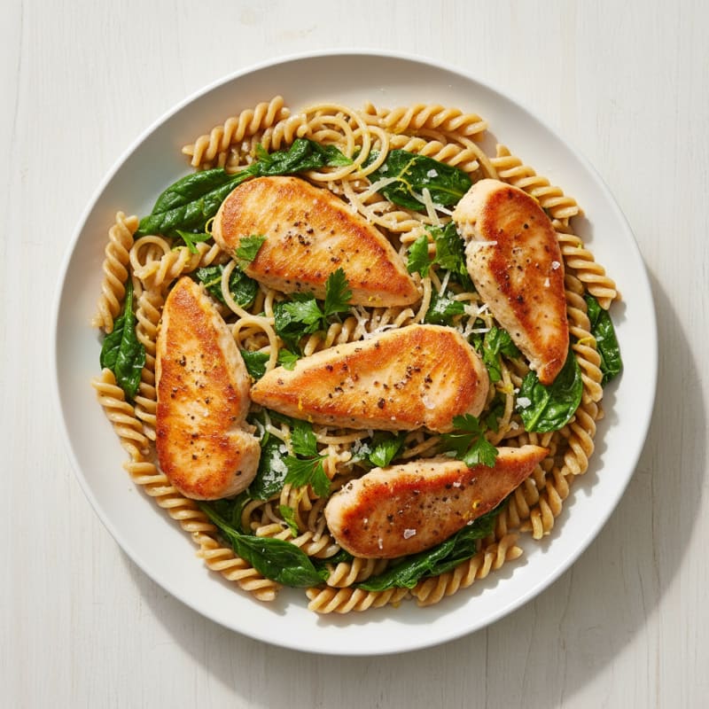 Zesty Lemon-Herb Dinkel Spaghetti
