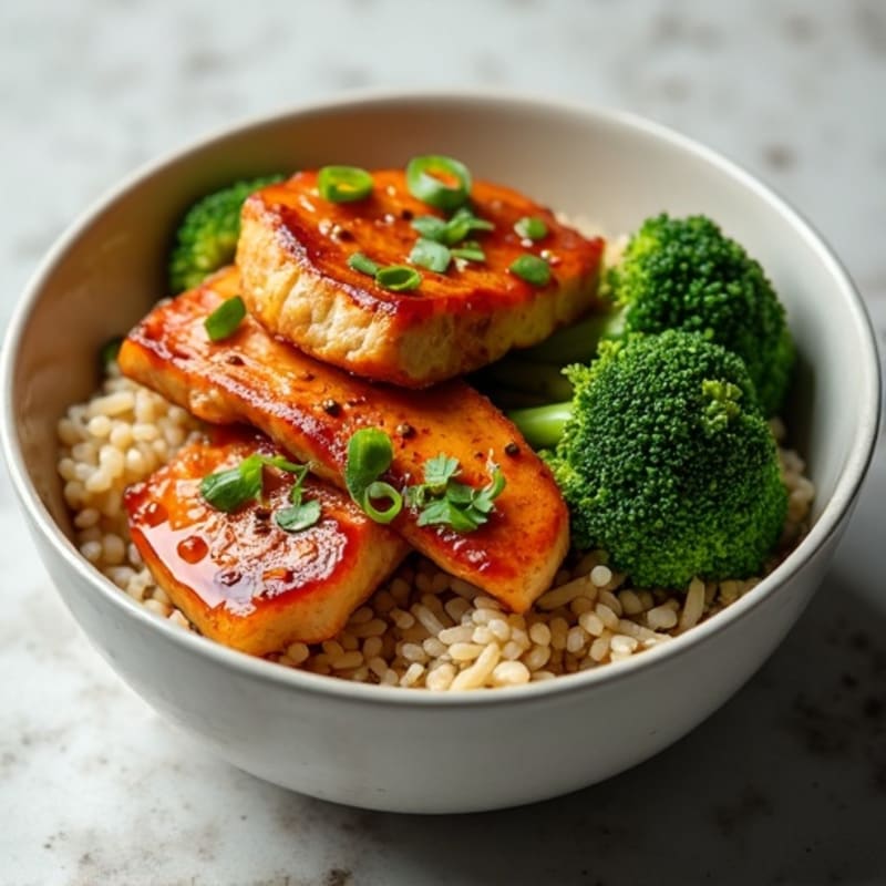 Sticky Ginger-Garlic Teriyaki Chicken Bowl