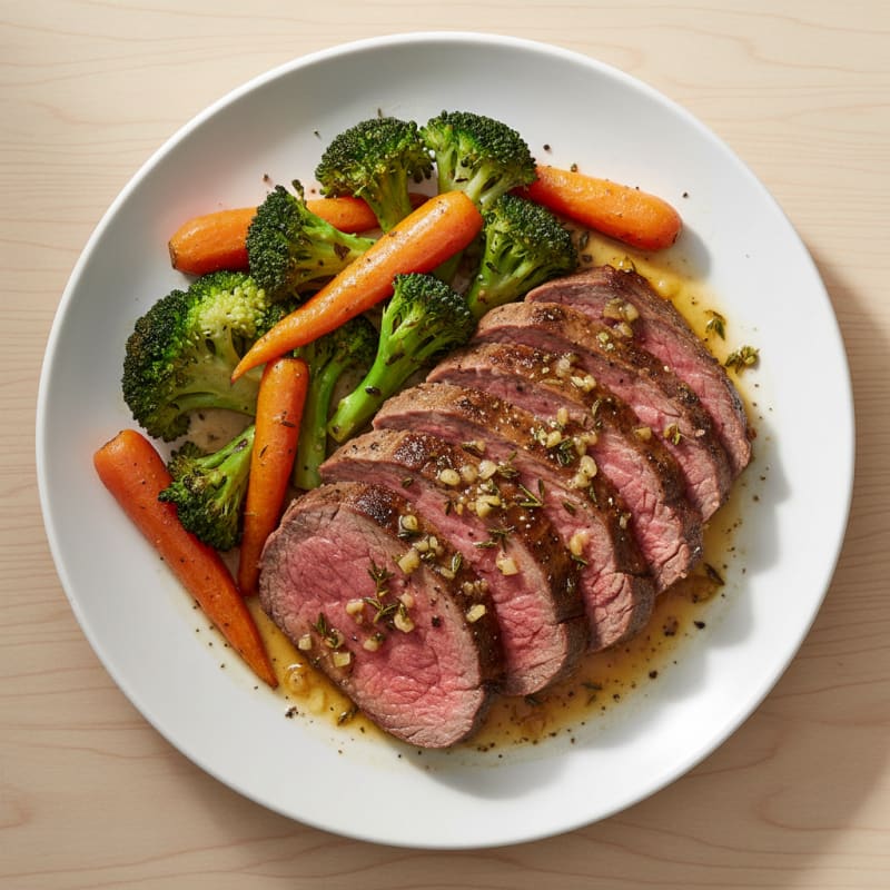 Tender Garlic Herb Roasted Beef
