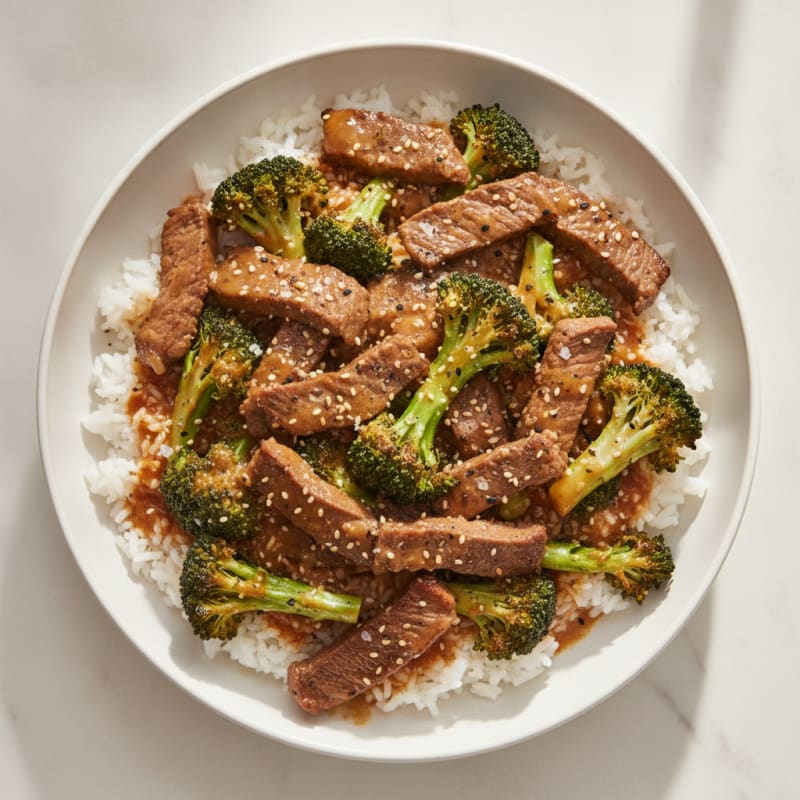 Sesame Beef and Broccoli Stir-Fry
