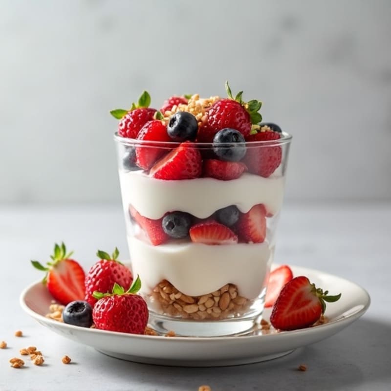 Creamy Greek Yogurt Protein Parfait with Mixed Berries