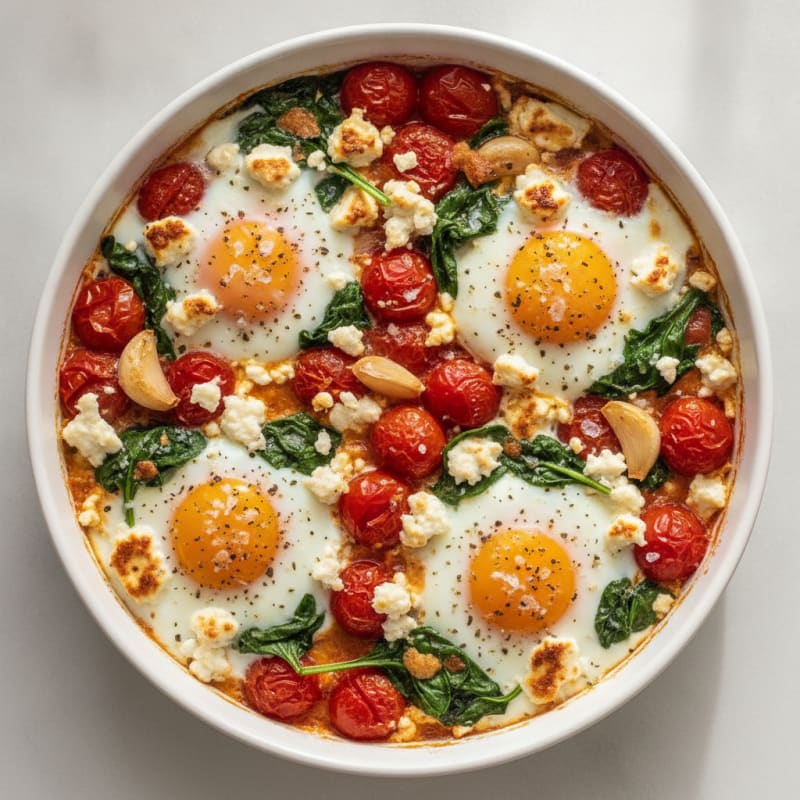 Baked Eggs with Roasted Tomatoes