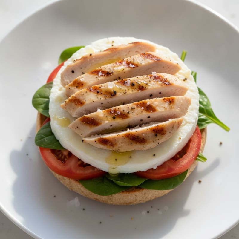 Grilled Chicken and Egg White English Muffin