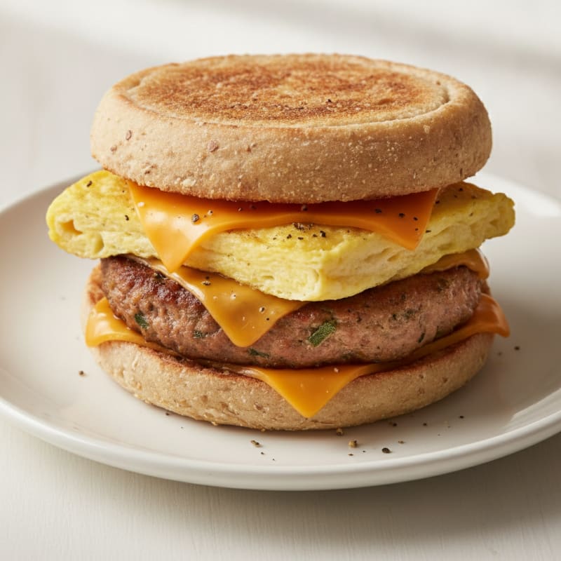 Sausage Egg and Cheese Muffin