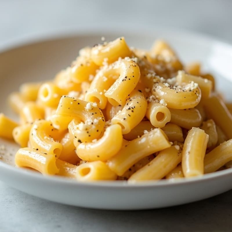 Healthy Baked Creamy Macaroni with Pureed Cauliflower