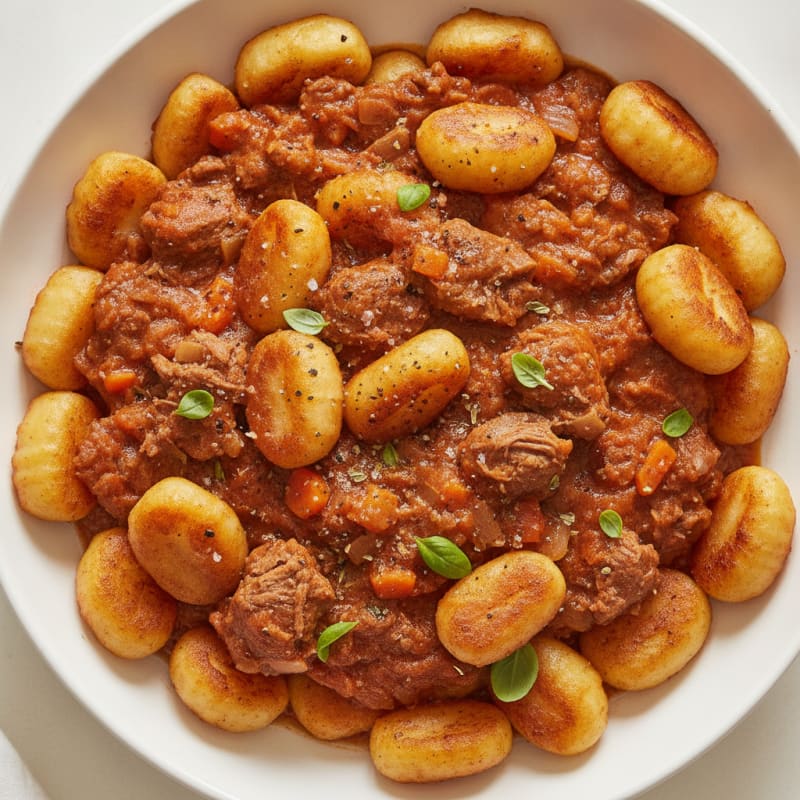 Beef Ragu with Potato Gnocchi