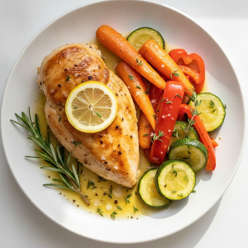 Lemon Herb Roasted Chicken and Vegetables