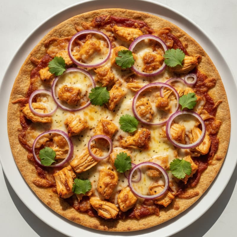 High-Protein BBQ Chicken Pizza