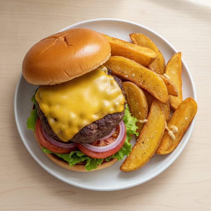 Classic Cheeseburger with Fries