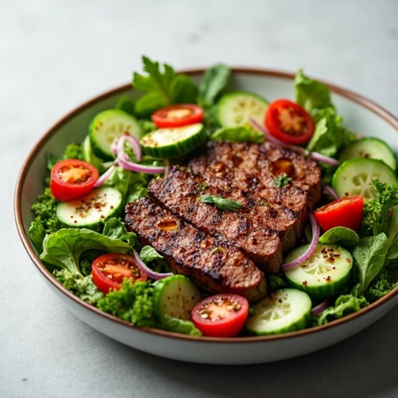 Grilled Steak Salad with Fresh Greens