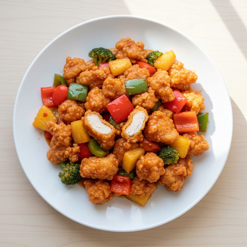 Crispy Sweet and Sour Chicken Stir-Fry