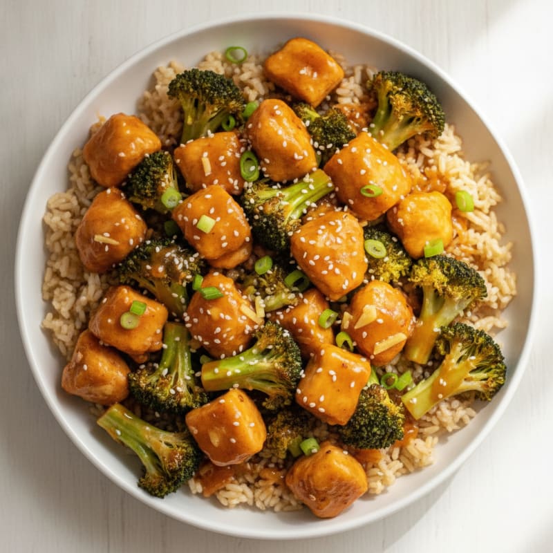 Baked Orange Chicken with Broccoli