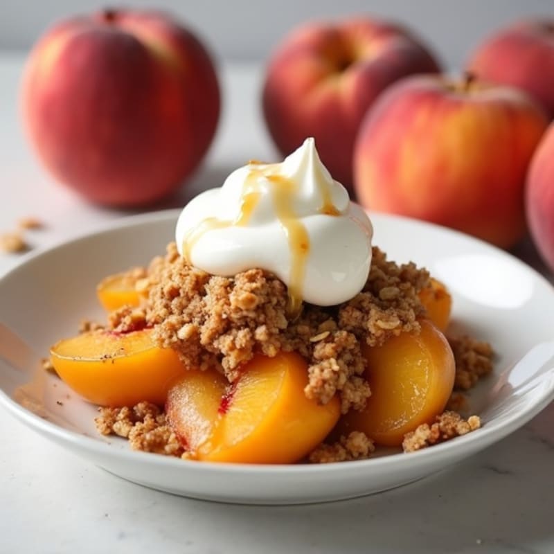 Fresh Peach Oat Crumble