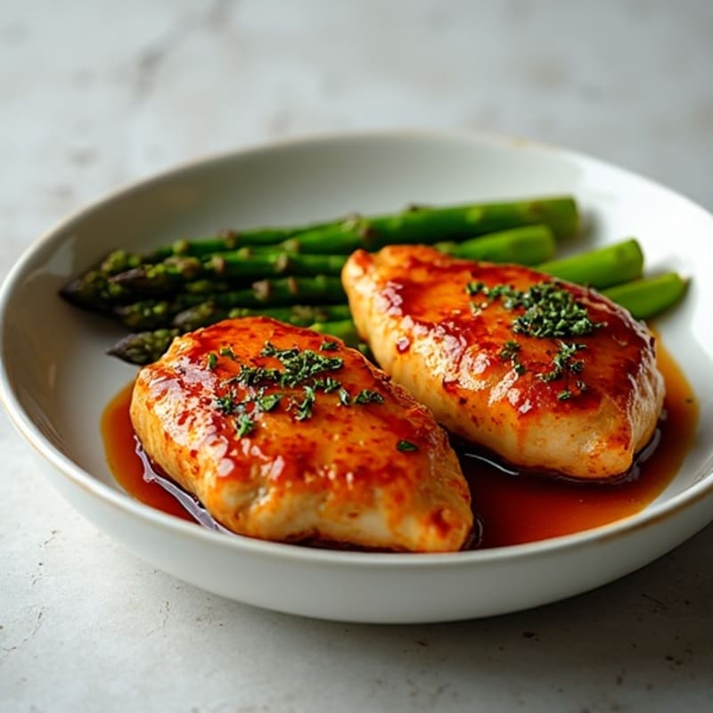 Sticky Teriyaki Chicken with Roasted Asparagus