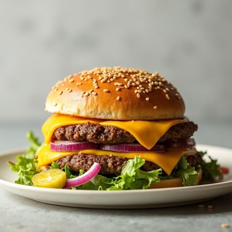 Protein-Packed Ground Beef Big Mac Salad