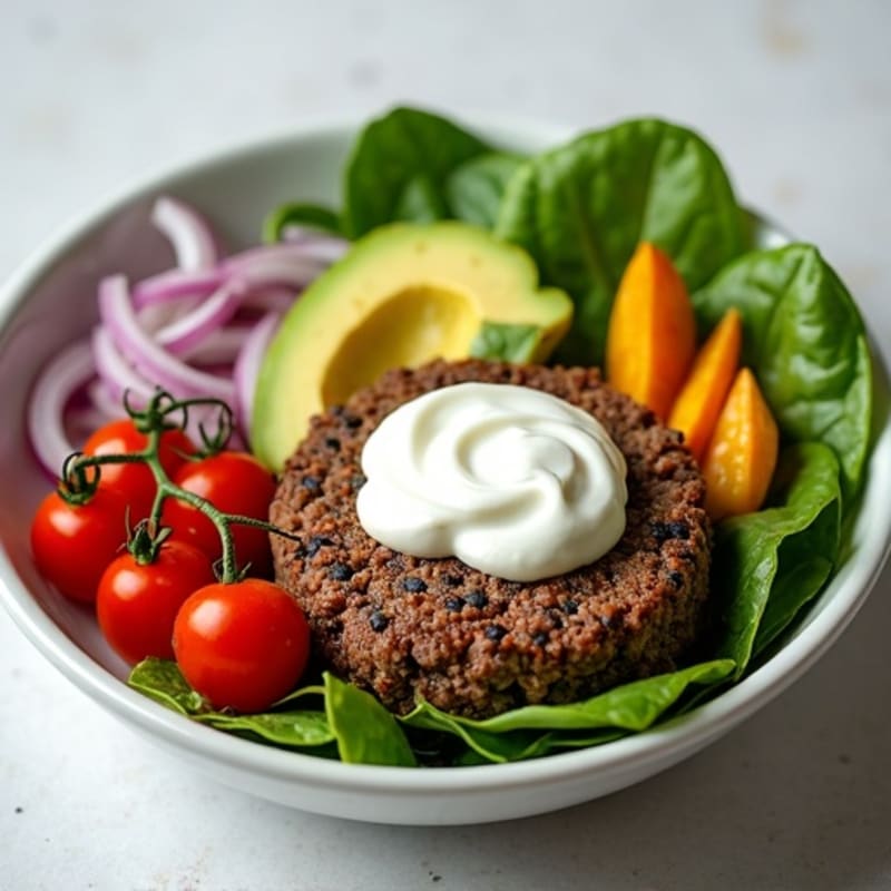 Protein-Packed Lean Ground Beef Burger Bowl with Tangy Special Sauce