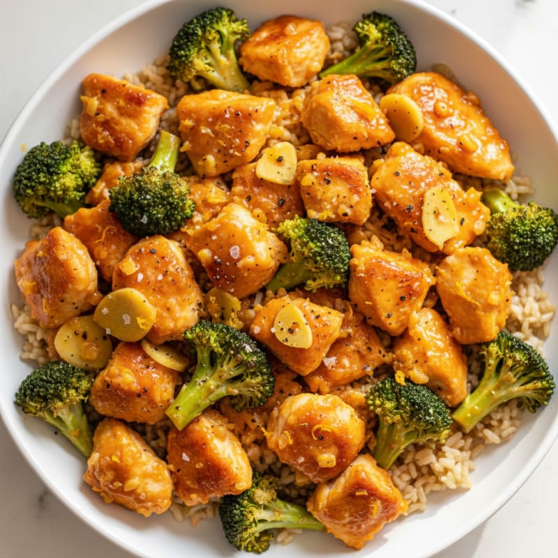 Baked Orange Chicken with Broccoli