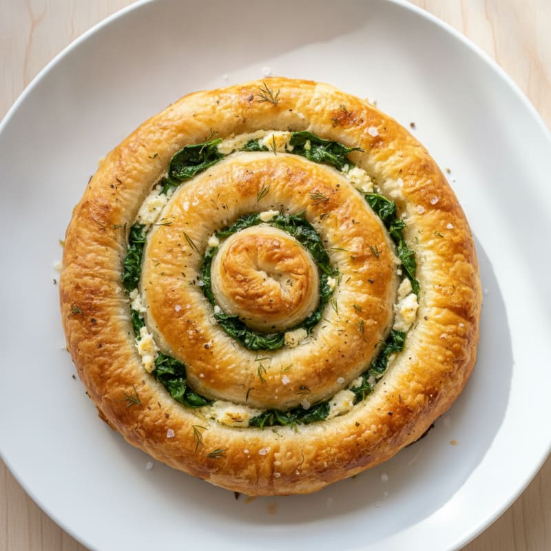 Spinach and Feta Phyllo Swirl