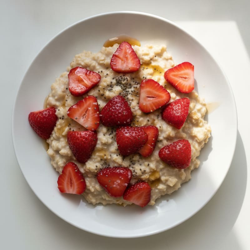 Strawberry Shortcake Overnight Oats