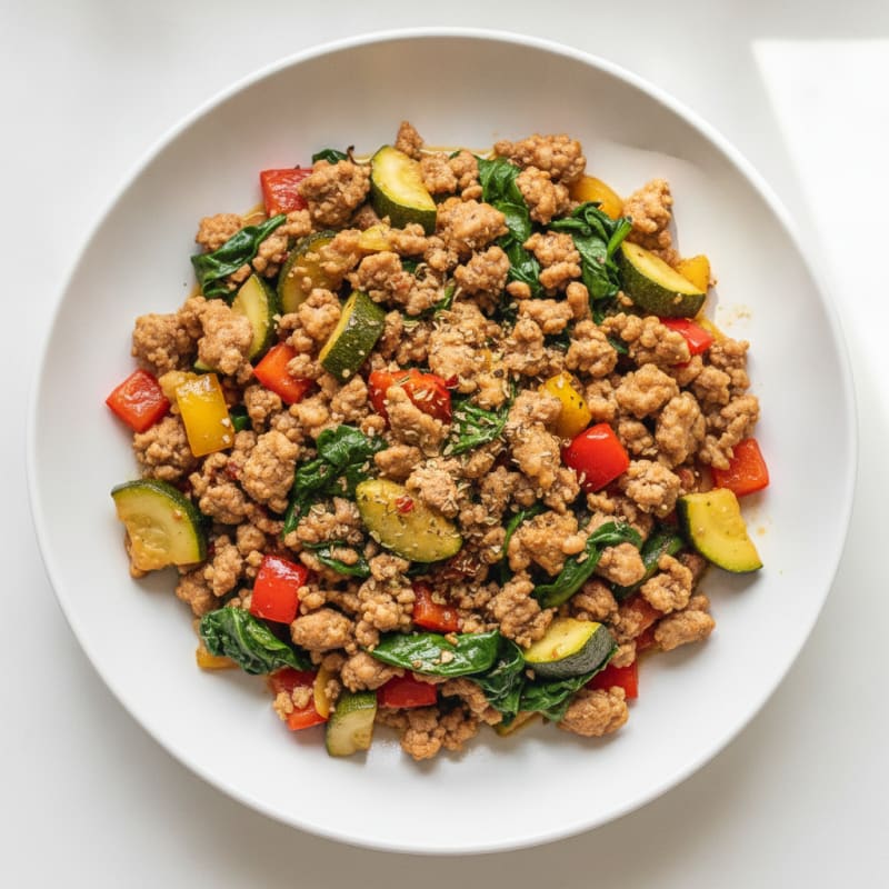 Savory Ground Turkey Skillet