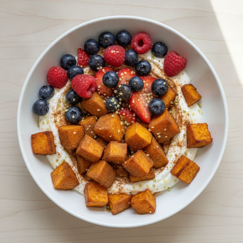 Sweet Potato and Berry Breakfast Bowl