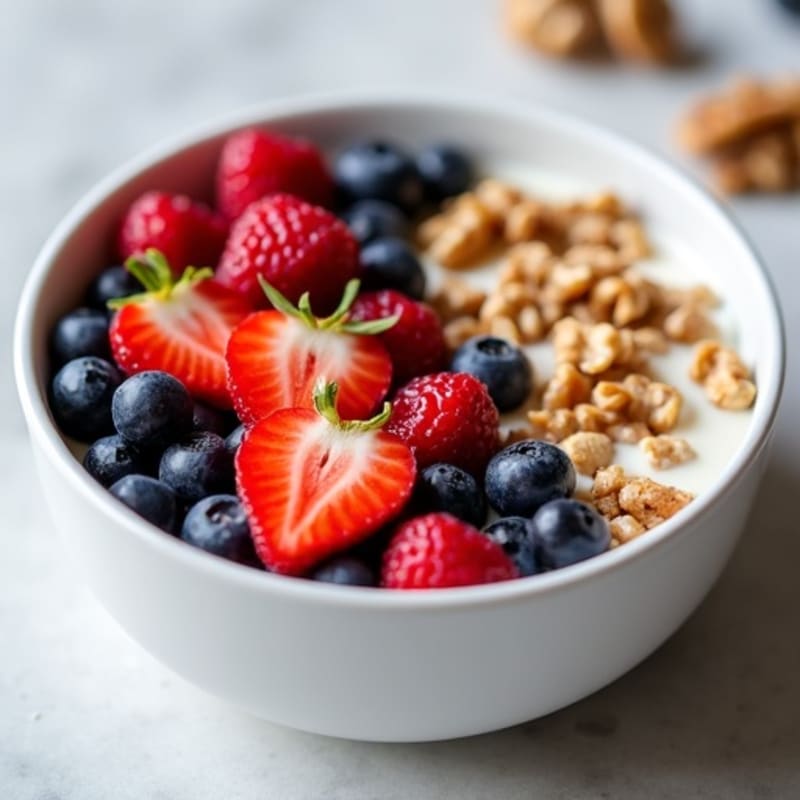 Creamy Greek Yogurt Protein Bowl with Mixed Berries