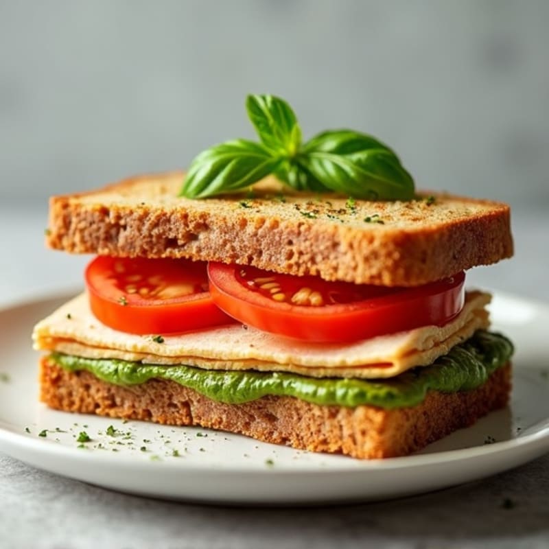 Crispy Turkey Pesto Sandwich