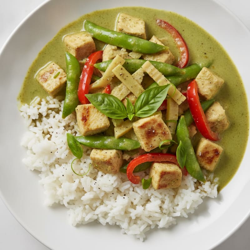 Thai Green Curry Chicken with Jasmine Rice