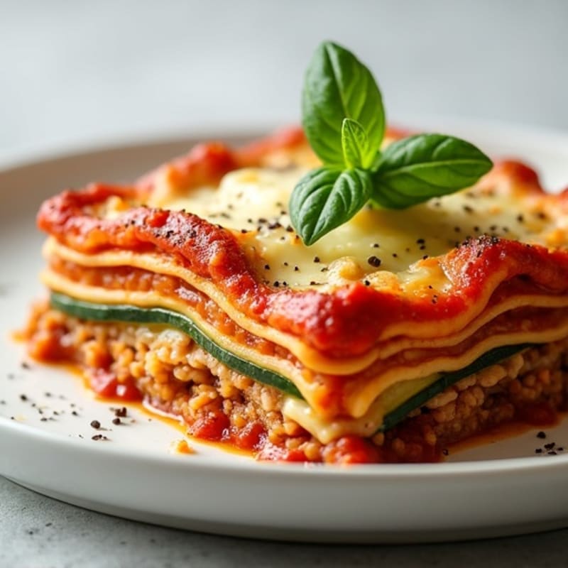 Lean Turkey Zucchini Lasagna