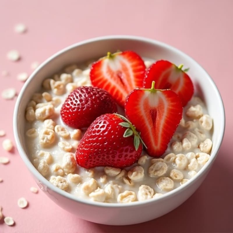 Creamy Strawberry Vanilla Overnight Oats