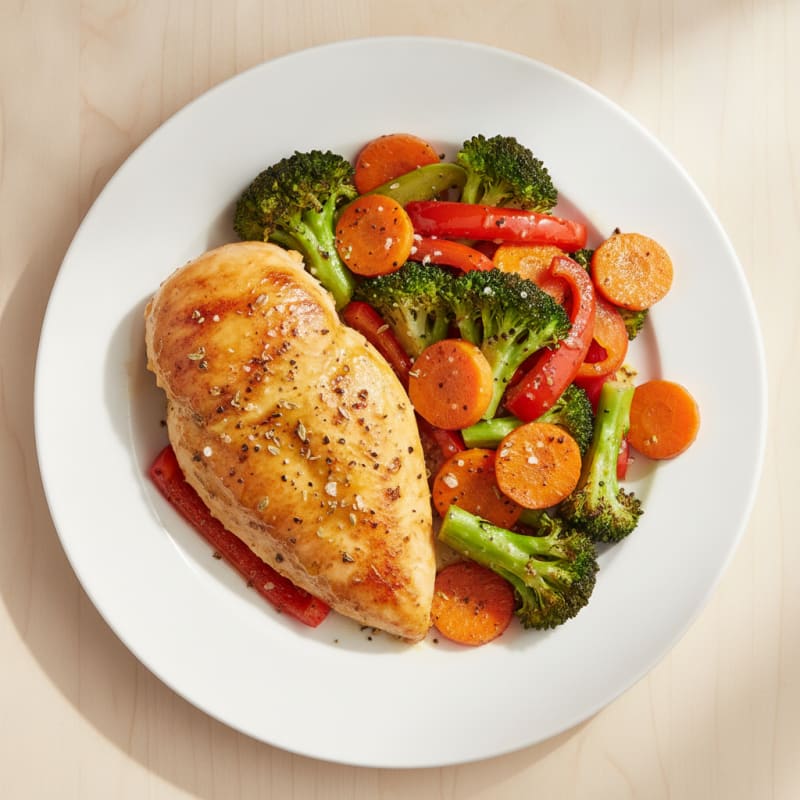 Lemon Herb Roasted Chicken and Veggies