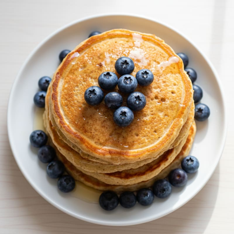 Golden Buttermilk Oat Pancakes