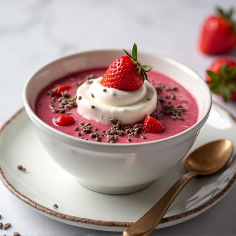 Silky Greek Yogurt Protein Pudding with Berries