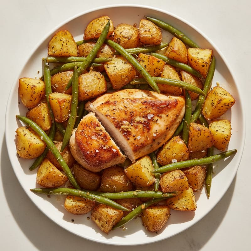 Garlic Herb Roasted Chicken and Potatoes
