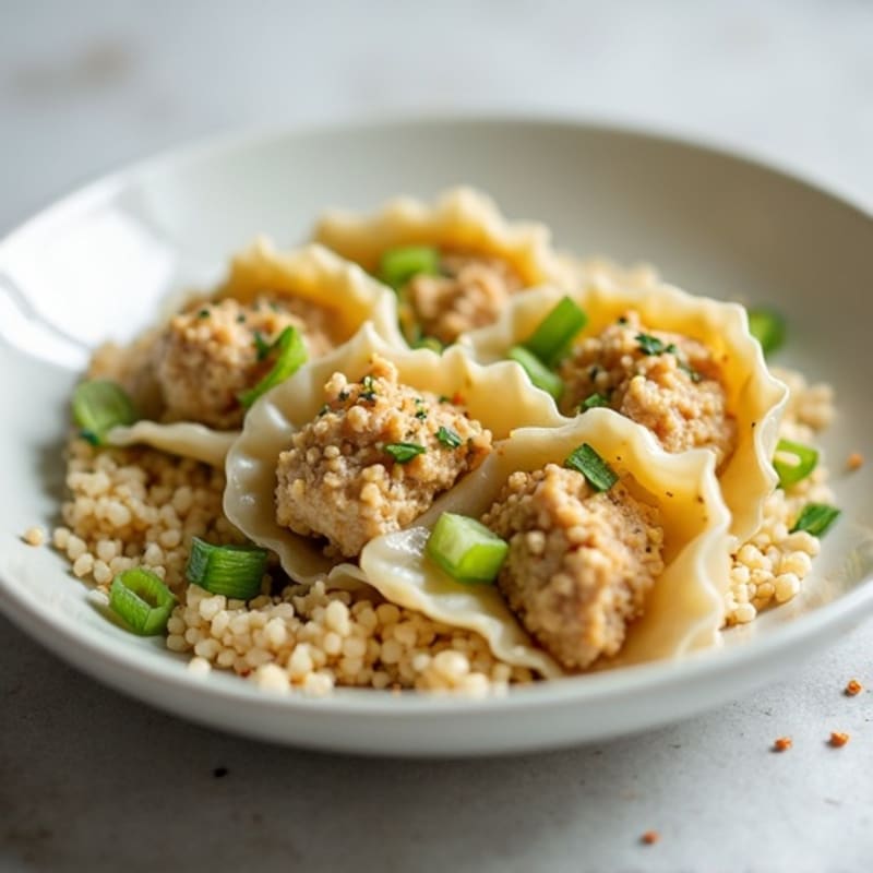 Lightened-Up Chicken and Cauliflower Dumplings