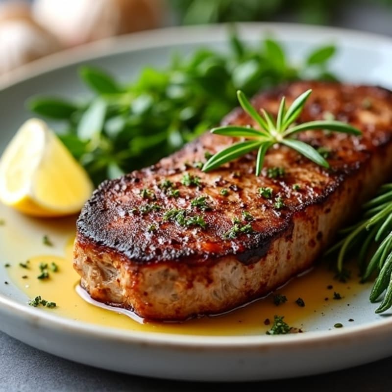 Garlic-Herb Crusted Sirloin Steak