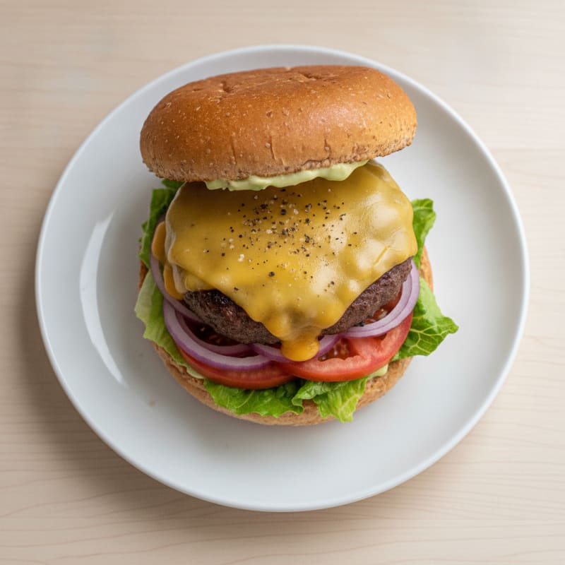 Classic Beef Burger with Cheddar