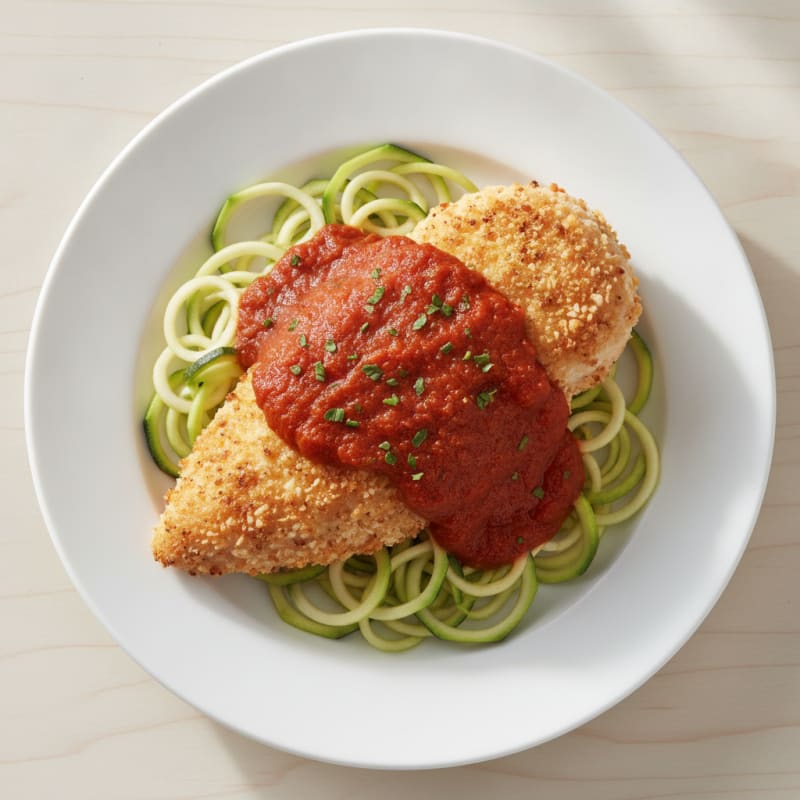 Parmesan-Crusted Chicken with Marinara