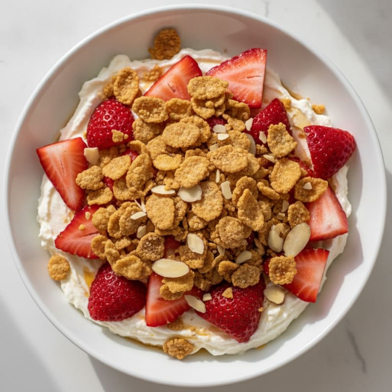 High-Protein Berry Cheesecake Yogurt Bowl