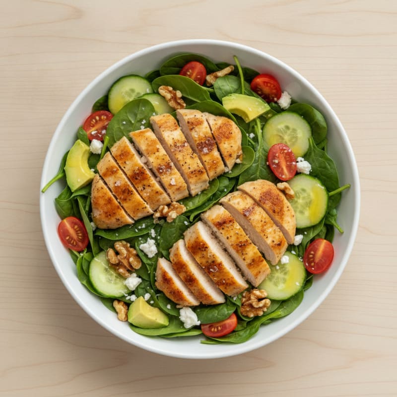 Chicken and Spinach Power Salad