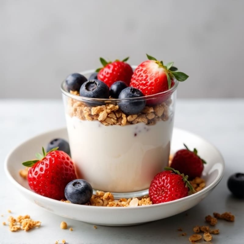 Creamy Greek Yogurt Protein Parfait with Mixed Berries