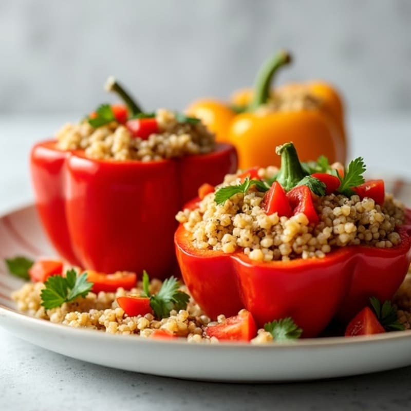 Bell Peppers Stuffed with Savory Lean Meat